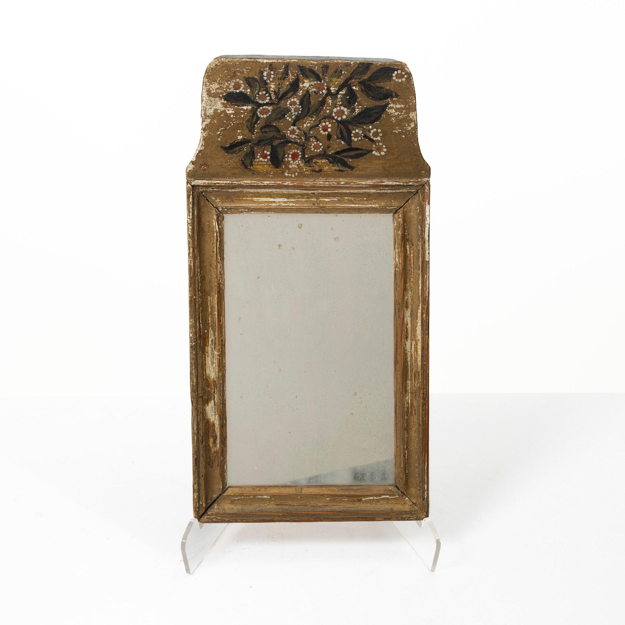 Mirror, folk art, circa 1800.