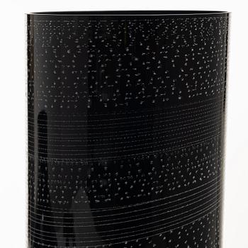 Ingegerd Råman, two glass vases “Night and Day”, Orrefors 2004, limited editions 144/200 and 32/200.