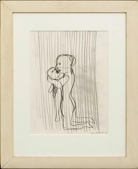 LENA CRONQVIST, drawing signed and dated 91.