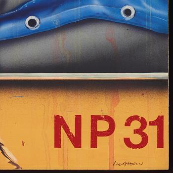 Peter Klasen, "Camion Bleu/Jaune R65".