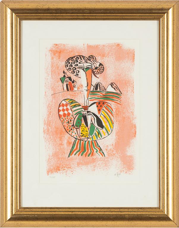 Madeleine Pyk, färglitografi, signerad 17/275.