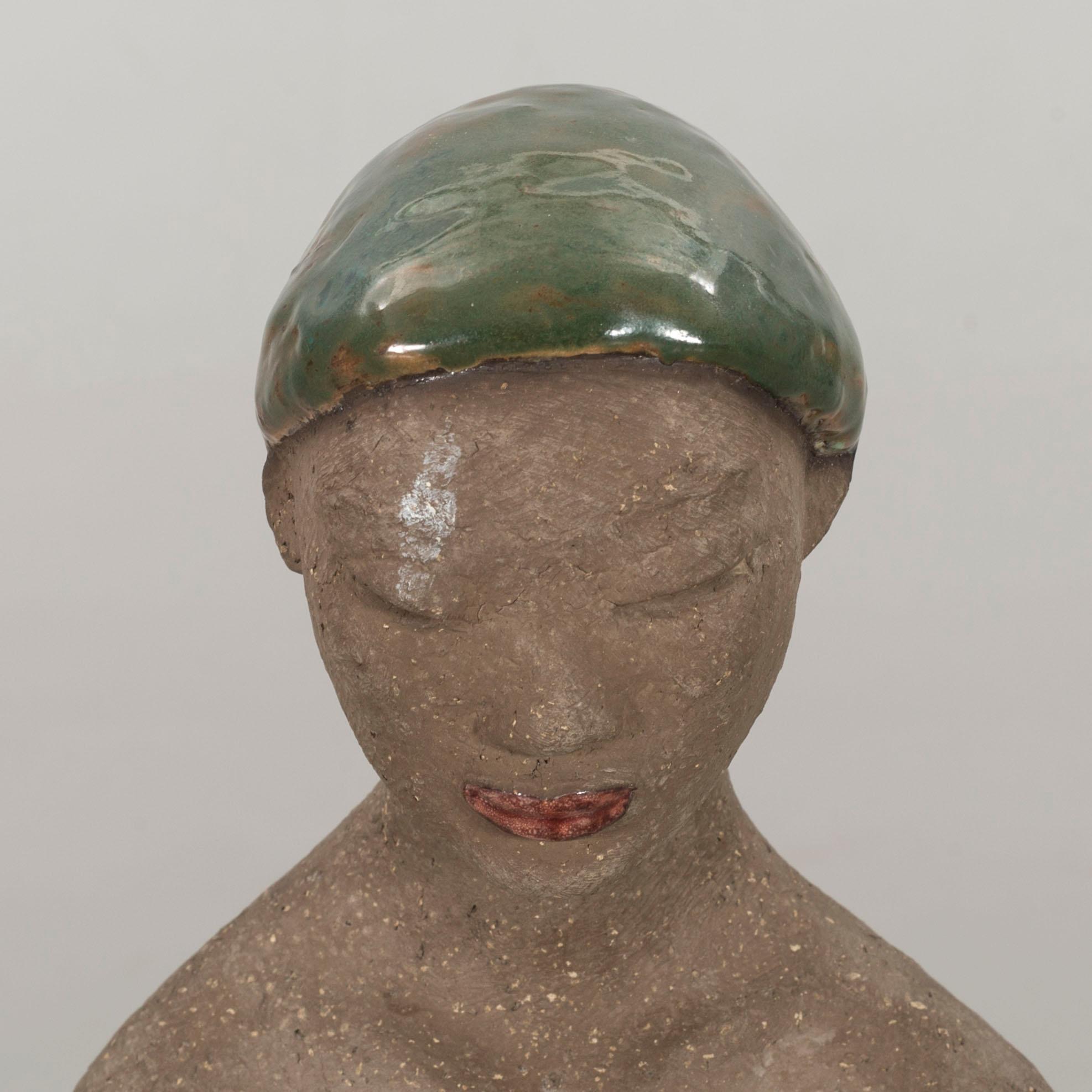 MARI SIMMULSON, a stoneware Upsala Ekeby signed figurine. 1953.