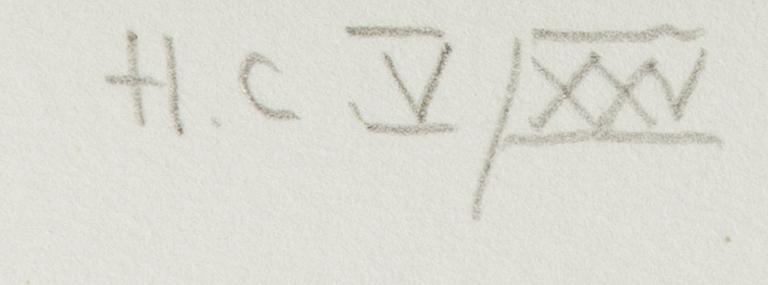 Ernst Billgren, färglitografi, signerad HC V/XXV.