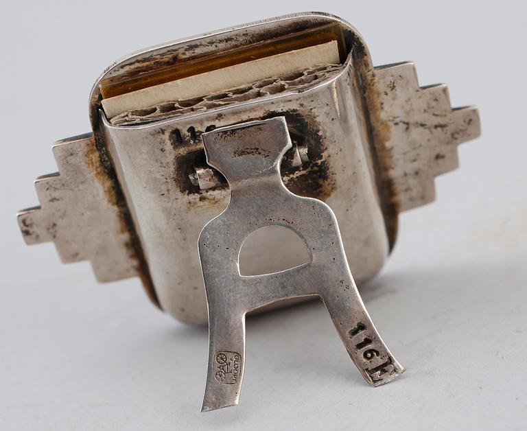 RAM OCH ÖRHÄNGESSTATIV, nysilver, Gloopy, art déco.