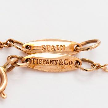 Tiffany & Co, Elsa Peretti, rannekoru, "Diamonds by the Yard", 18K ruusukultaa ja briljanttihiottu timantti.