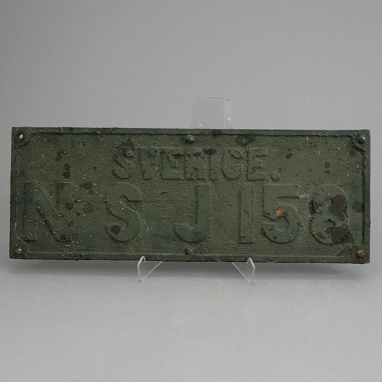 TÅGSKYLT, gjutjärn, 1900-talets början.