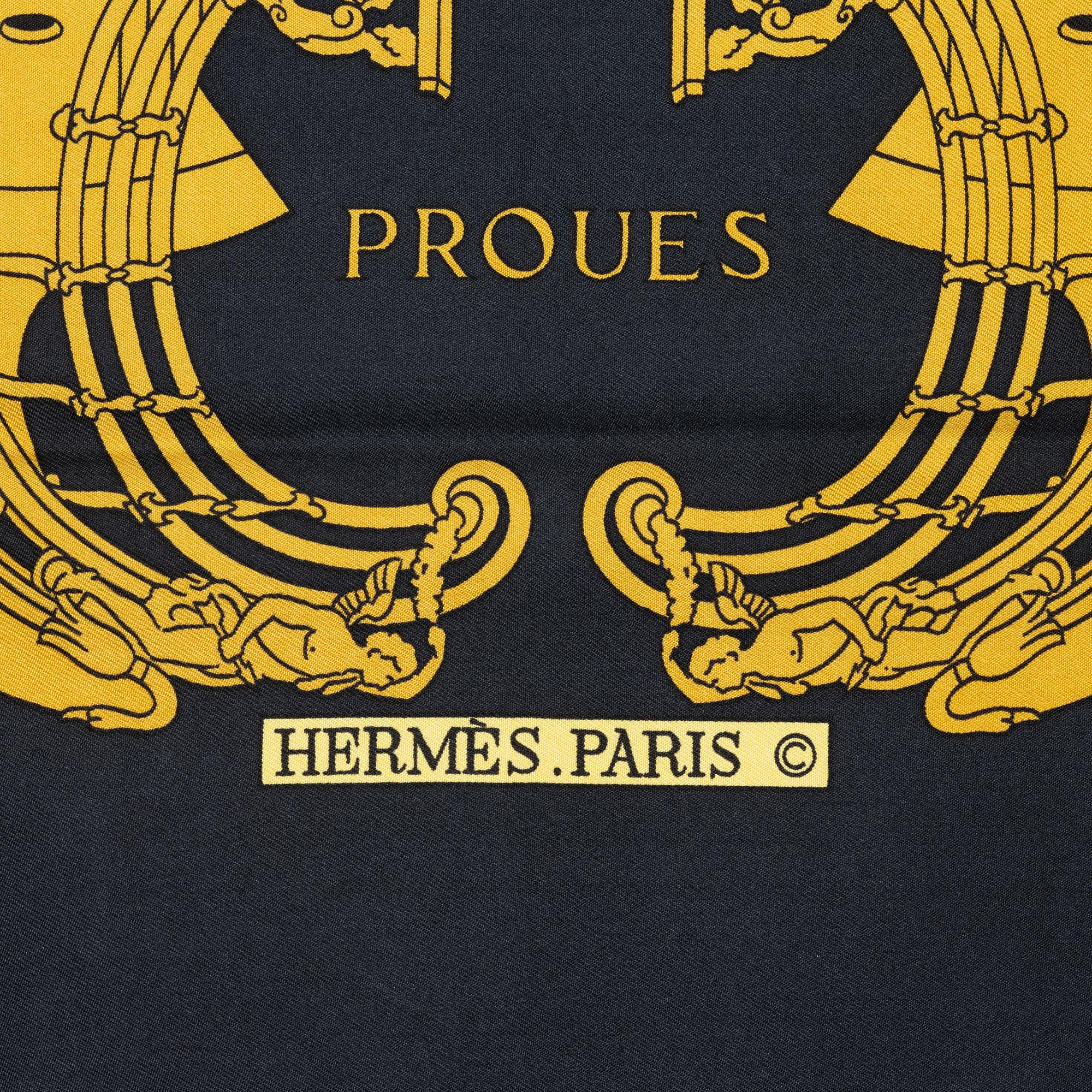 Hermès, scarf, "Proues".