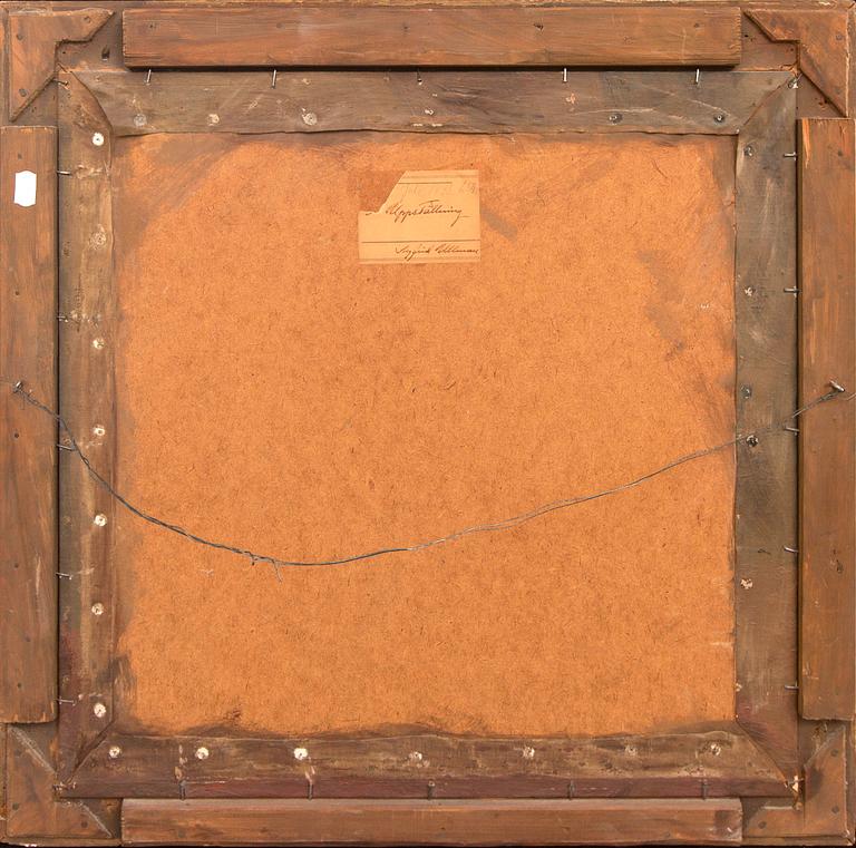 Sigfrid Ullman, olja på duk lagd på pannå, signerad.