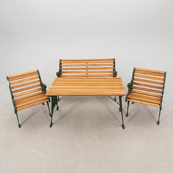 Garden set, 4 pieces, second half of the 20th century.