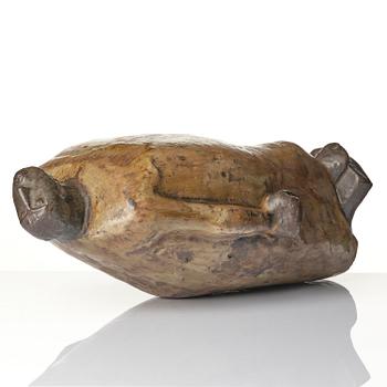 Åke Holm, a stoneware sculpture, "Mose trampar på lagtavlorna" (Moses Shatters the Tablets), Höganäs, 1950s.