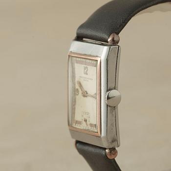 VACHERON & CONSTANTIN, Genève, "Art Deco", armbandsur, 22 x 30 (37) mm,