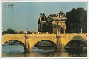 Christo & Jeanne-Claude, colour  offset, signed with dedication.