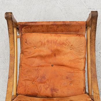 Kaare Klint, a "Safari Chair" armchair, Rud Rasmussen, Denmark, second half of the 20th century.