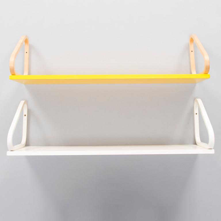 ALVAR AALTO, Two late 20th century shelves for Artek.