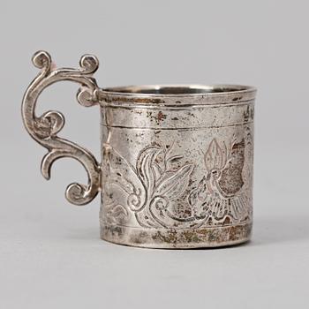 BÄGARE, silver, trol Fyedor Petrov, Moskva, Ryssland, 1700-tal.