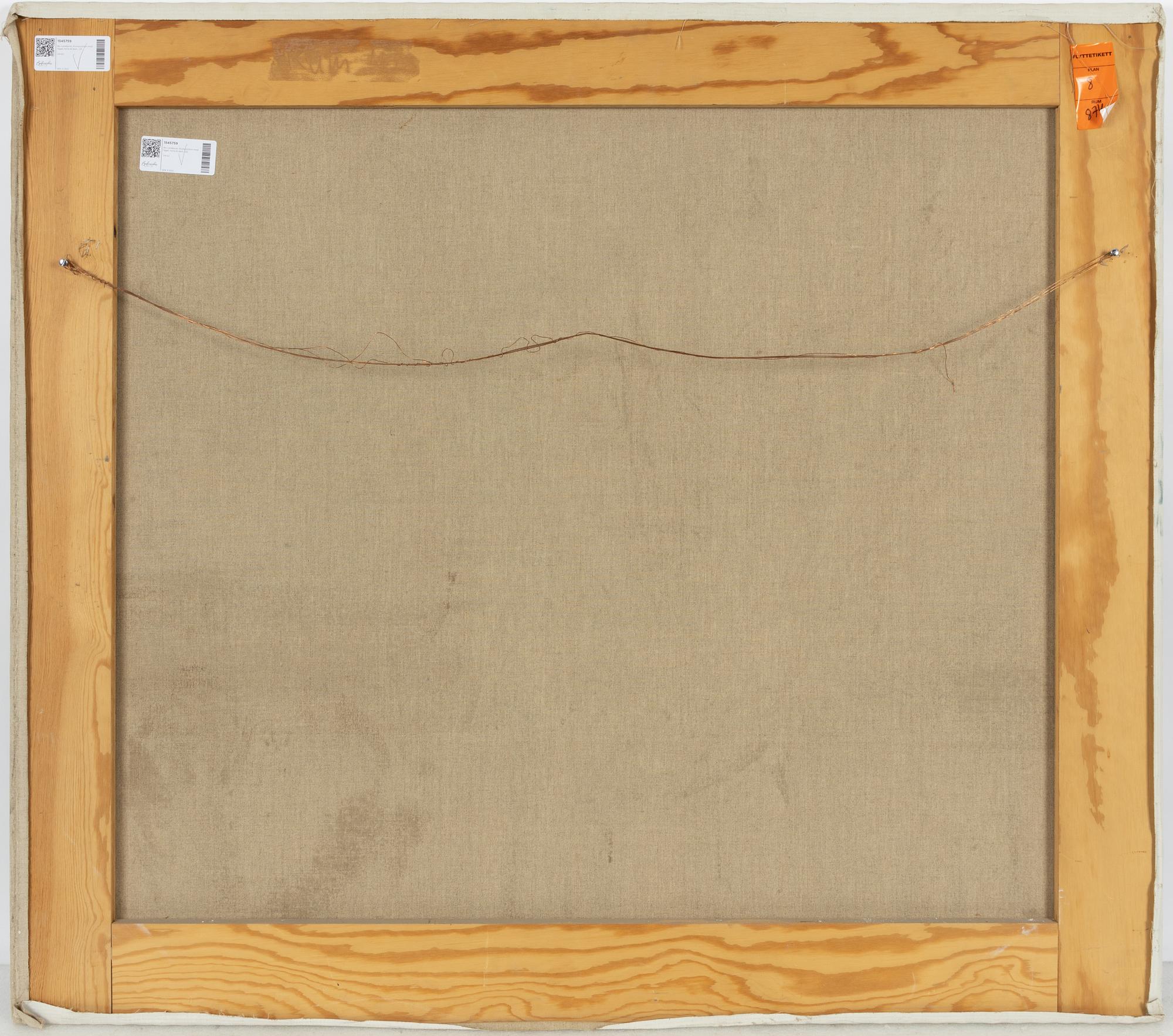 Bo Lundqvist, Komposition med fågel, herre & dam.