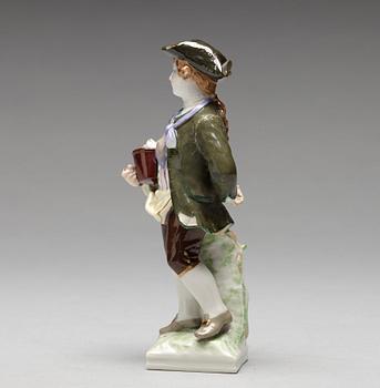 FIGURIN, porslin. Berlin. Sent 1800/tidigt 1900-tal.