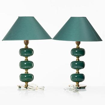 Bordslampor, ett par, Stilarmatur Tranås, 1970-tal.