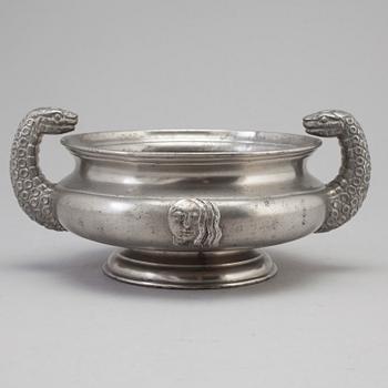 ANNA PETRUS, a pewter bowl from Svenskt Tenn, Stockholm, 1929.