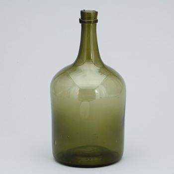 BUTELJ, glas, 1700/1800-tal.