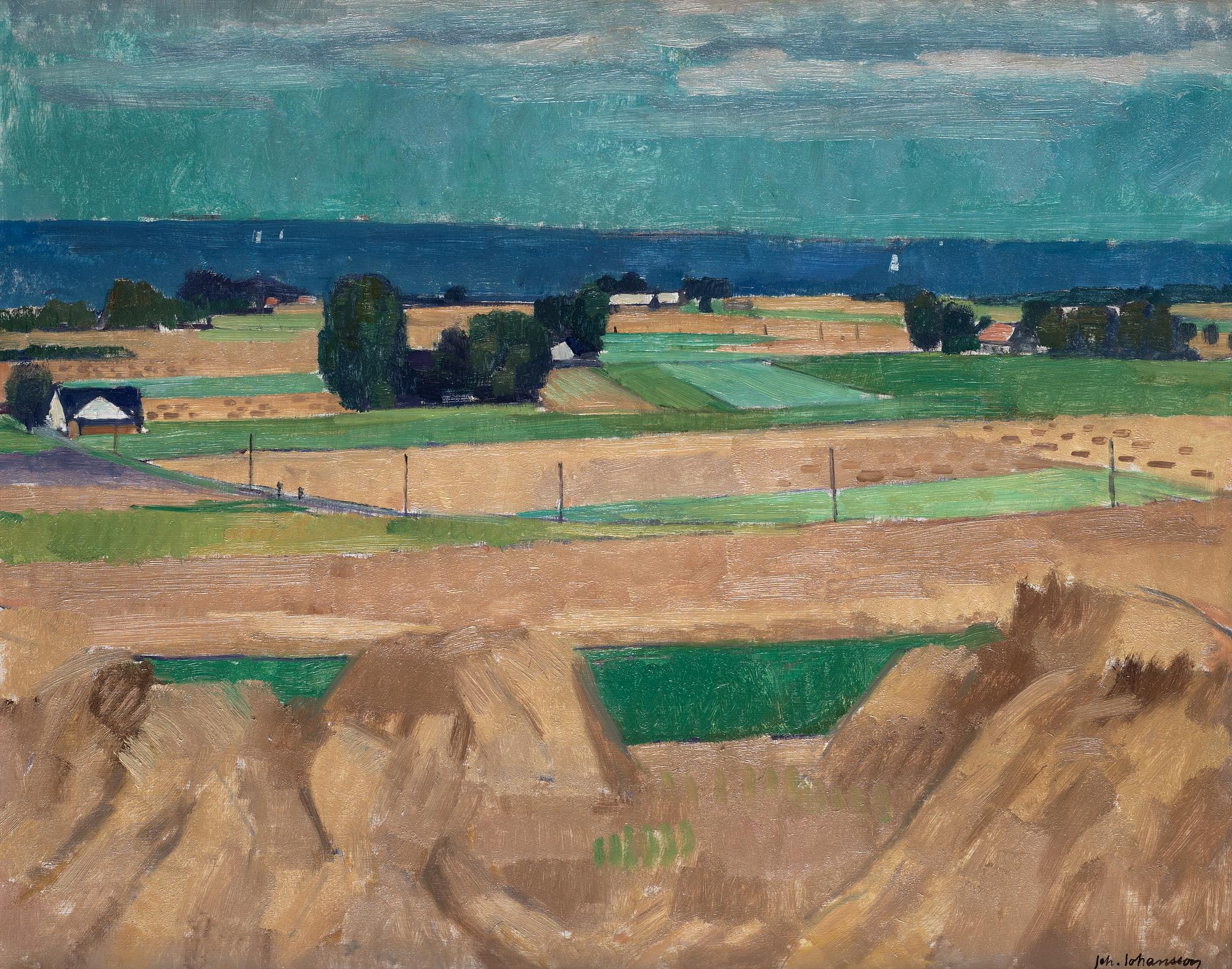 JOHAN JOHANSSON. Sommarlandskap från Skåne.