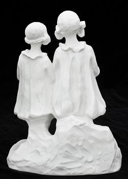 SKULPTUR, parian, Alice Nordin, sign.