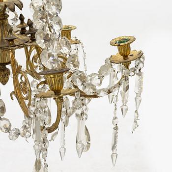 A chandelier, late 19th Century.