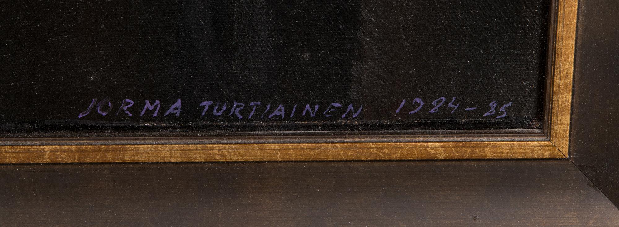 Jorma Turtiainen, öljy kankaalle, signeerattu ja päivätty 1984-1985.