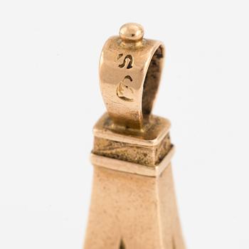 Sigill, för grevliga ätten Löwen, 18k guld och karneol, omkring år 1800.