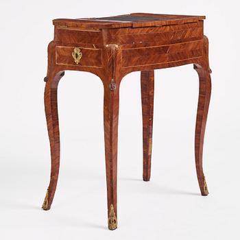 A Rococo rosewood parquetry poudreuse by C. Linning (master in Stockholm 1744-79).