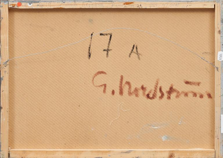 GERHARD NORDSTRÖM, olja på pannå, signerad.