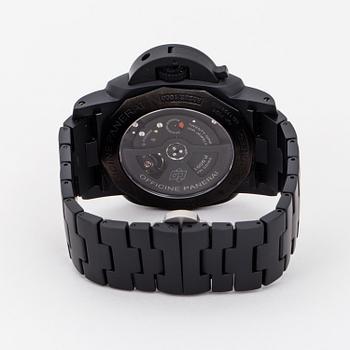 PANERAI, Luminor 1950, Tuttonero GMT, wristwatch, 44 mm.