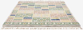 Märta Måås-Fjetterström, a 'Ängarna' carpet, knotted pile, c 248 x 182 cm, signed AB MMF.