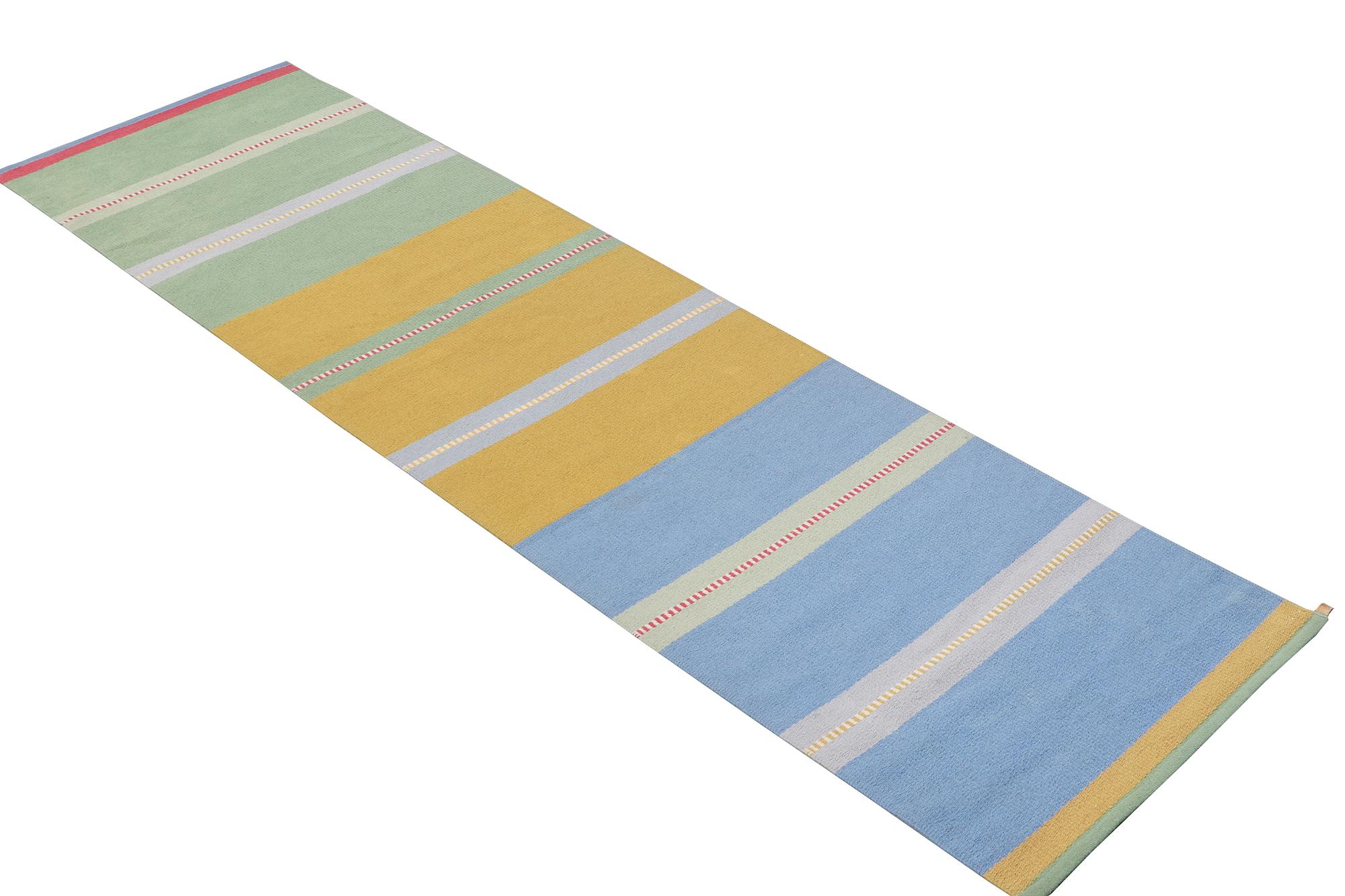 A flat weave runner carpet, Kasthall, Sweden, c. 340 x 83 cm.