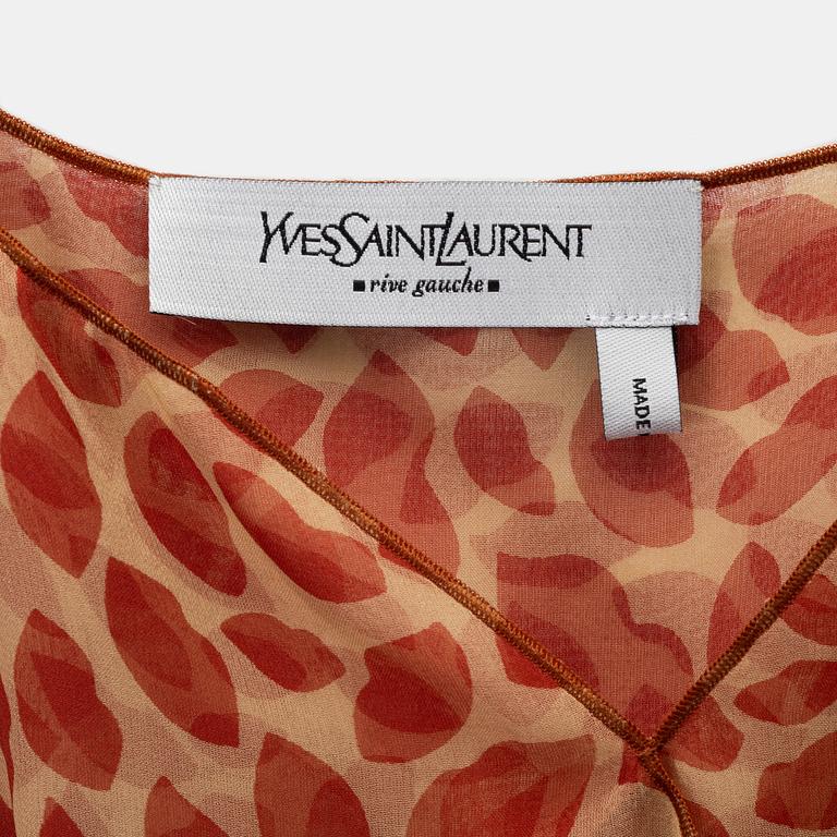 Yves Saint Laurent, a silk blouse, size 36.