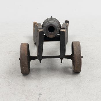 Cannon, iron, 19th century.