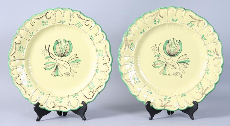 FAT, ett par, flintgods, Arthur Percy, Gefle Porslinsfabrik, 1930-tal.