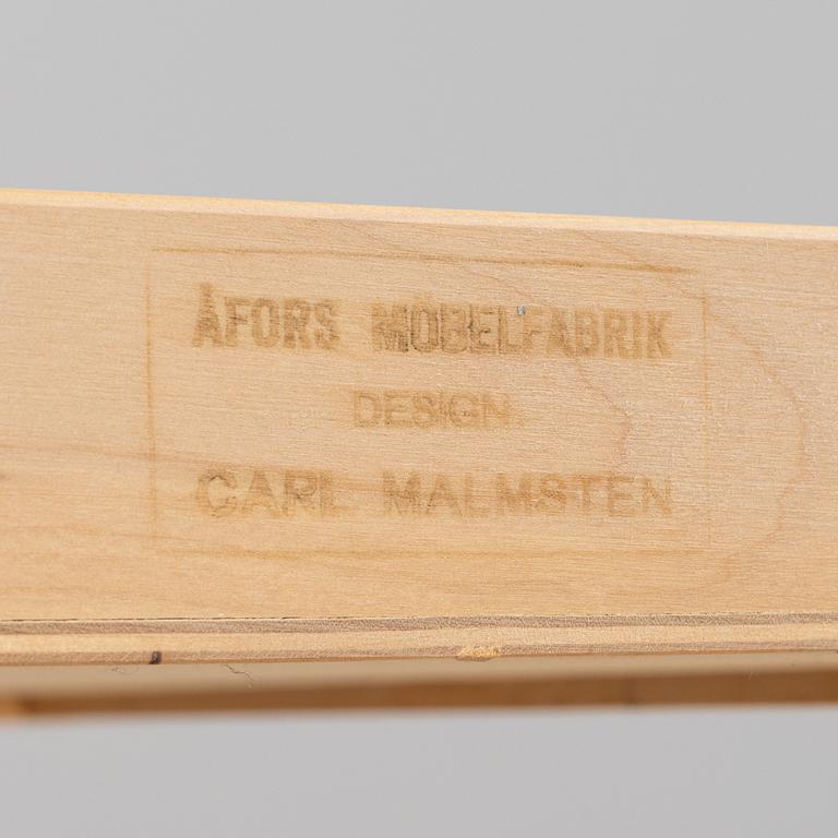 Carl Malmsten, a pair of birch bedside tables, model 'Birgitta'.