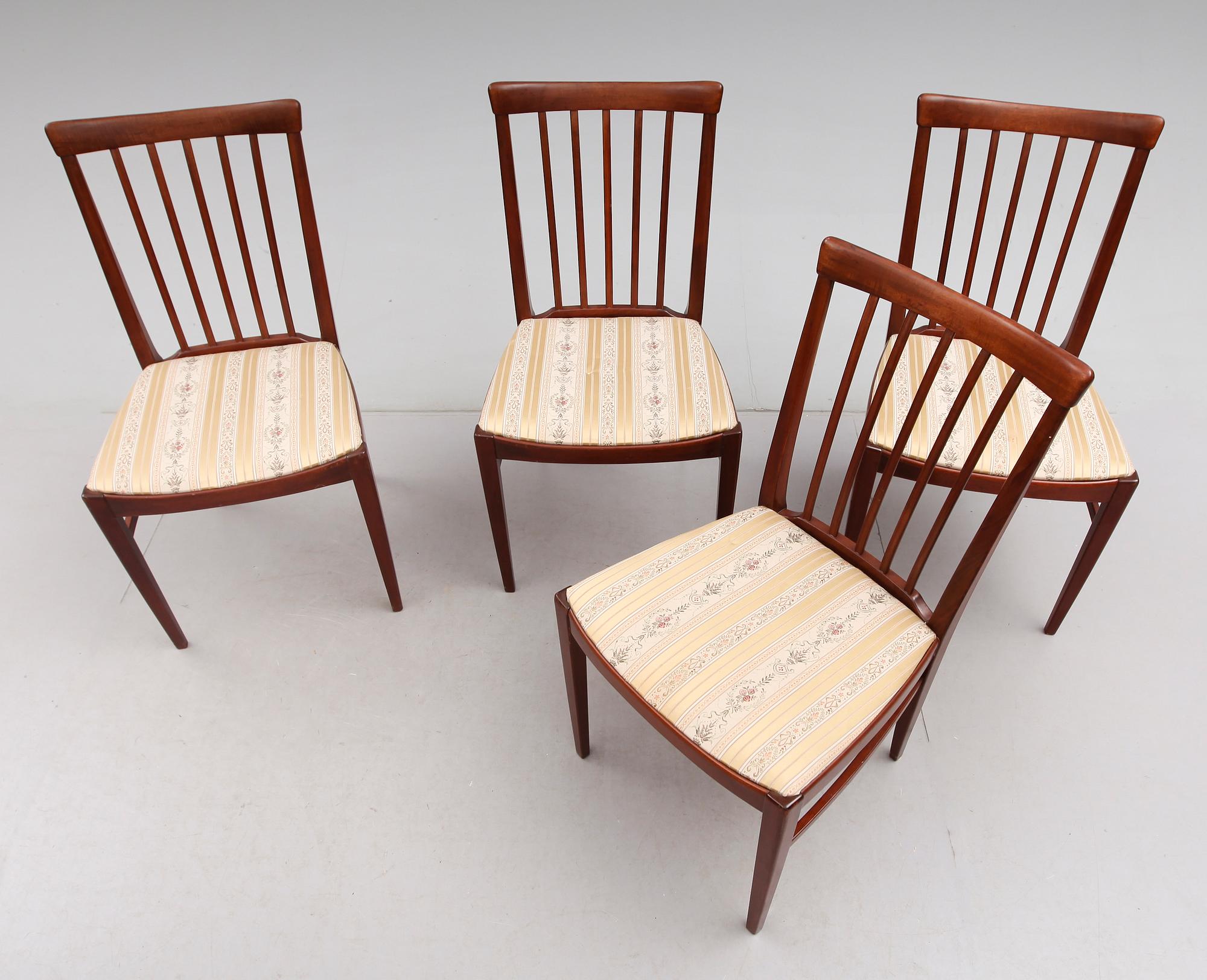 MATGRUPP, 5 delar, "Herrgården", Carl Malmsten, Bodafors, 1962.