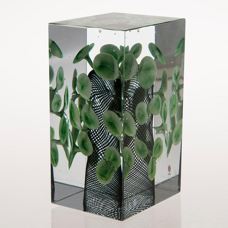 Oiva Toikka, JUBILEE CUBE, glass, signed Oiva Toikka Nuutajärvi 2008 16/200.