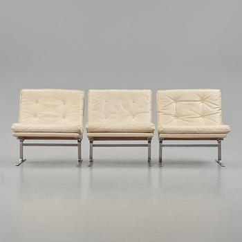 Poul Nørreklit, fåtöljer 3 st. / modulsoffa, Selectform, Danmark 1960-tal.