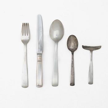 Jacob Ängman, bestickuppsättning, 29 delar, silver, "Rosenholm", GAB, bl a 1979.