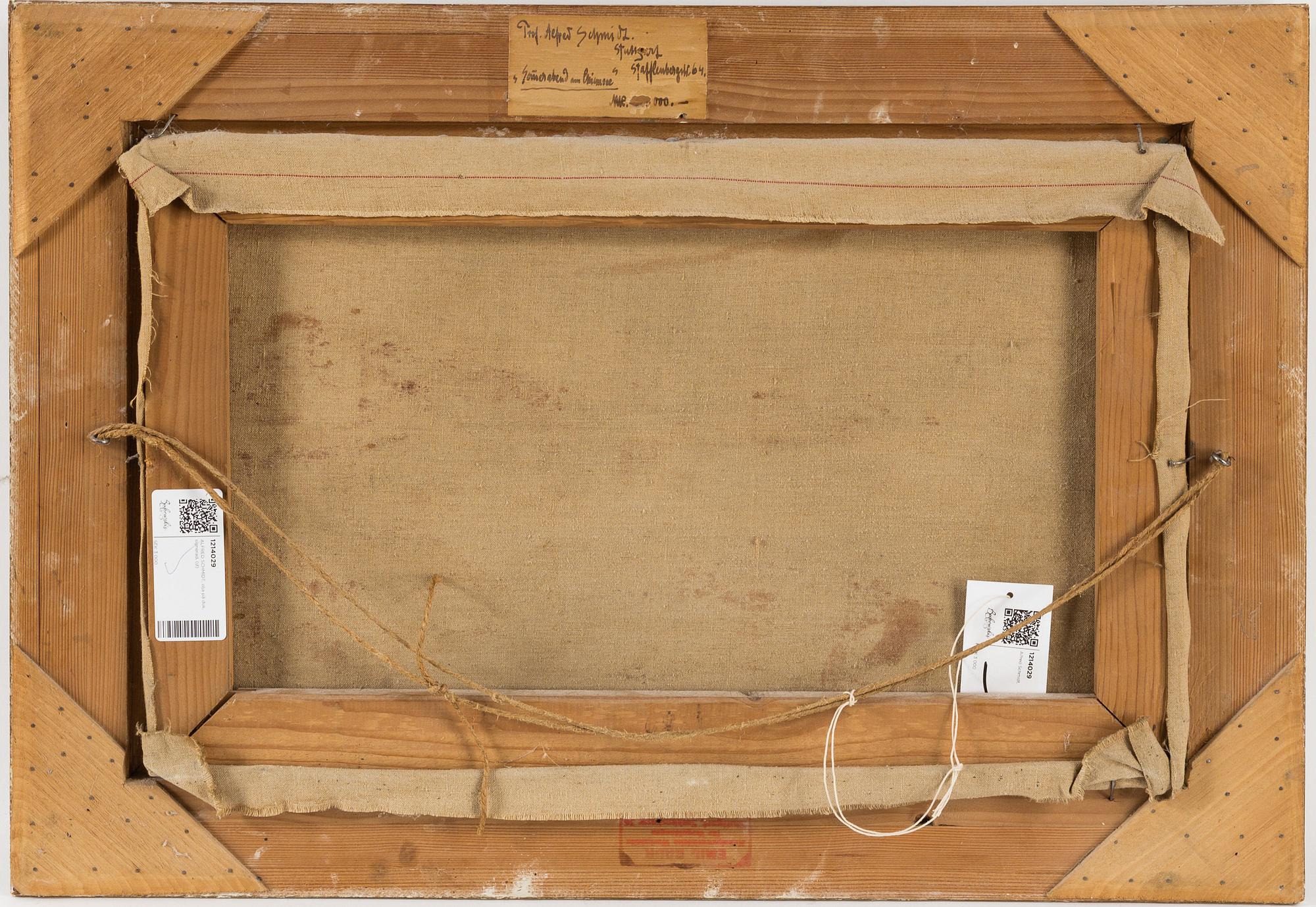 ALFRED SCHMIDT, olja på duk, signerad.