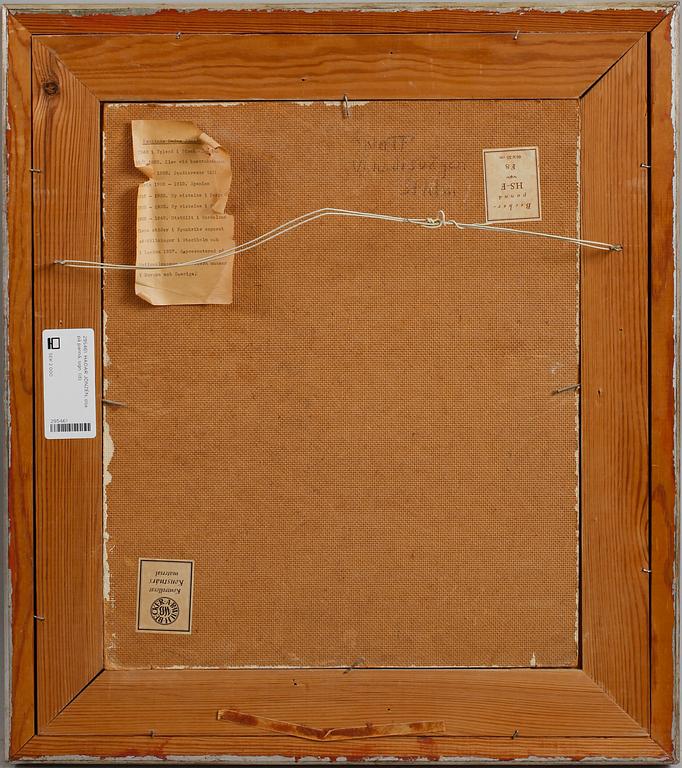 HADAR JÖNZÉN, olja på pannå, sign.