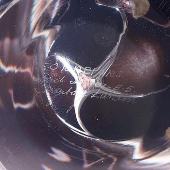 Ingeborg Lundin, vas, Ariel, "Ansikten", Orrefors 1975.