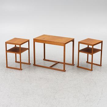 Carl Malmsten, a nest of three 'Släden' tables.