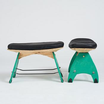 Anders Jakobsen / Radicalsloyd, a pair of stools, his own studio 2021.