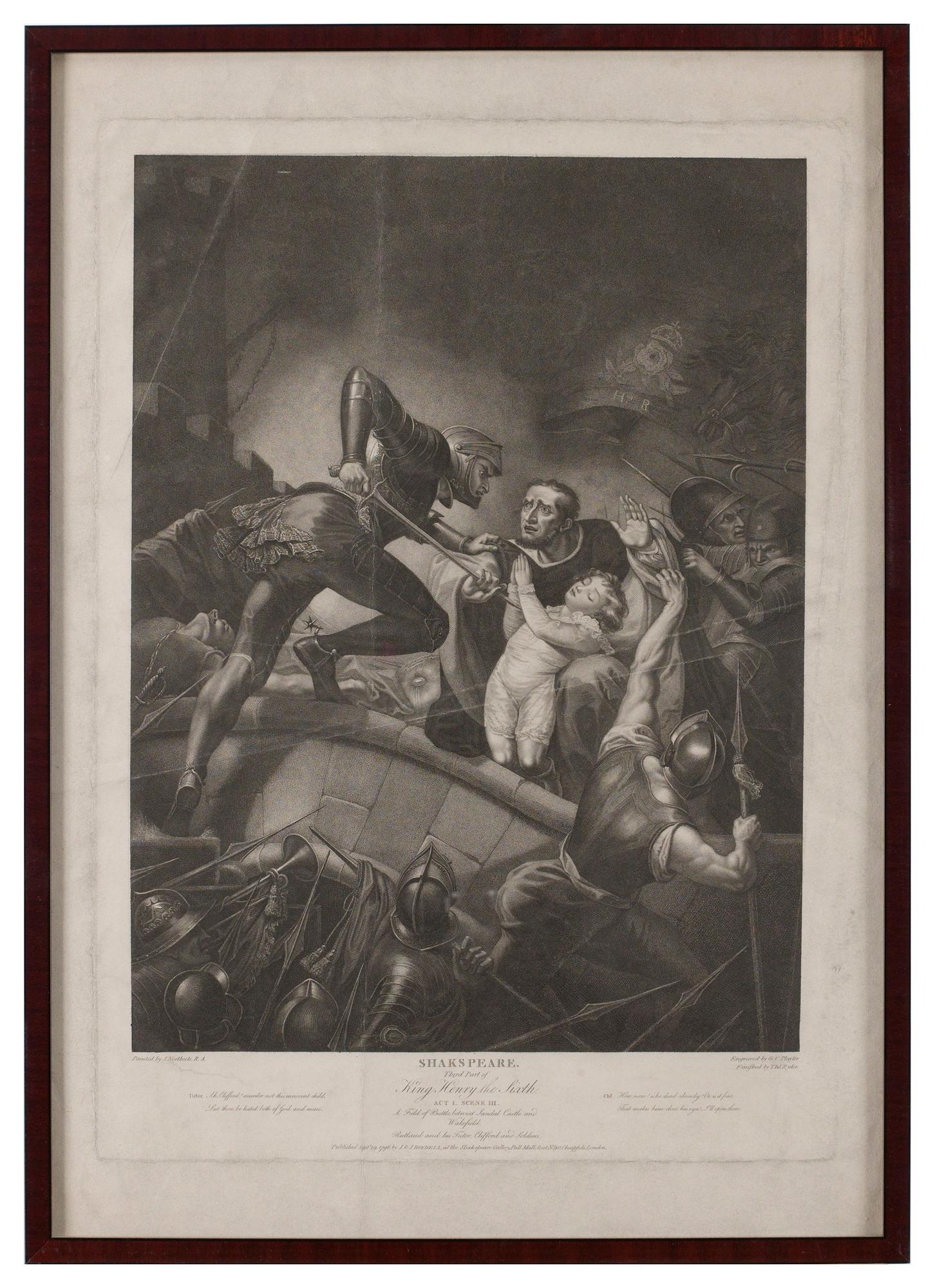 John & Josiah Boydell (publ), Shakspeare; "King Henry the Sixth", "As you like it", "William Shakspeare" (porträtt).