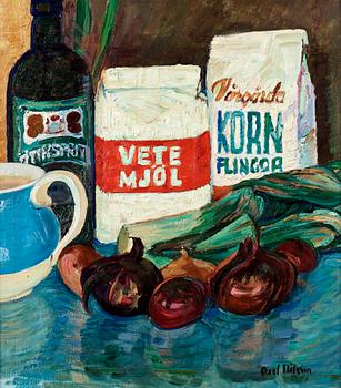 3. Axel Nilsson, "Stilleben med lökar" (Still life with onions).