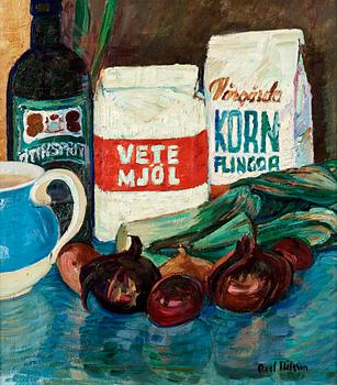 3. Axel Nilsson, "Stilleben med lökar" (Still life with onions).